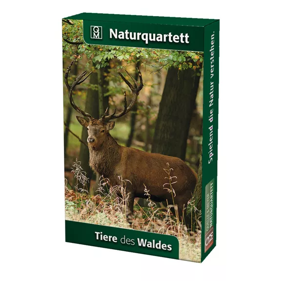 Naturquartett állatok az erdőben, kártyajáték
