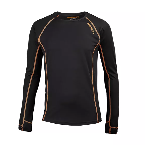 Nordforest Active aláöltöző hosszú ujjú póló, schwarz-orange, 3XL Nordforest Active aláöltöző hosszú ujjú póló, schwarz-orange, 3XL