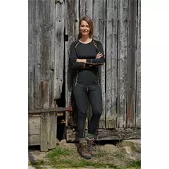 Nordforest Active aláöltöző hosszú ujjú póló, schwarz-orange, 3XL Nordforest Active aláöltöző hosszú ujjú póló, schwarz-orange, 3XL