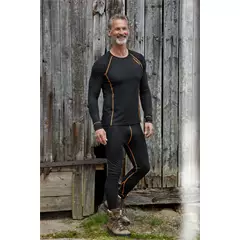 Nordforest Active aláöltöző nadrág, schwarz-orange, 4XL Nordforest Active aláöltöző nadrág, schwarz-orange, 4XL
