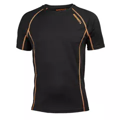 Nordforest Active aláöltöző póló, schwarz-orange, L Nordforest Active aláöltöző póló, schwarz-orange, L
