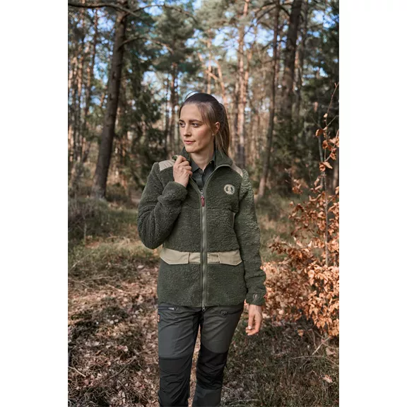 Nordforest Hunting Alva műszőrme női kabát, oliv-braun, 4XL Nordforest Hunting Alva műszőrme női kabát, oliv-braun, 4XL