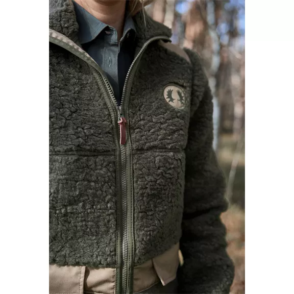 Nordforest Hunting Alva műszőrme női kabát, oliv-braun, 4XL Nordforest Hunting Alva műszőrme női kabát, oliv-braun, 4XL