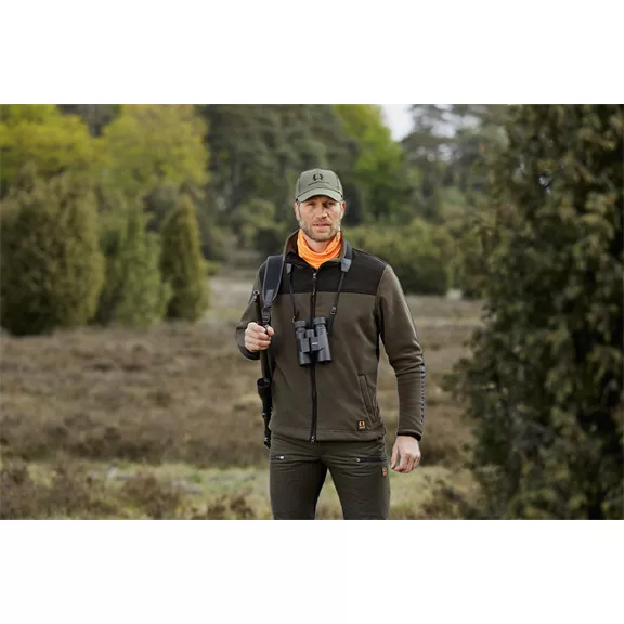 Nordforest Hunting Björka férfi szélálló fleece dzseki, olajzöld-barna, S