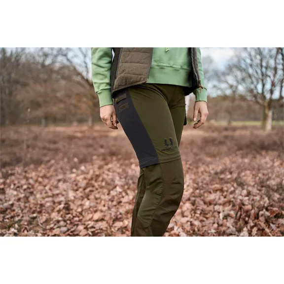Nordforest Hunting Jesna női lecipzározható vadásznadrág, sötét barnászöld/olív, 44