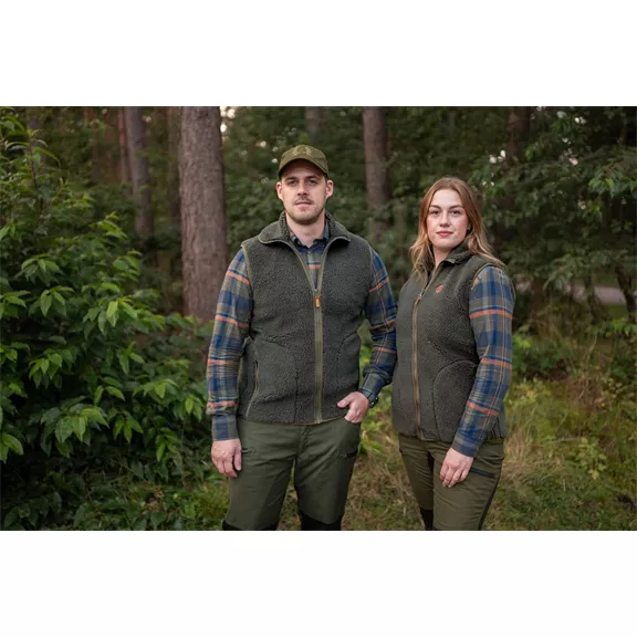 Nordforest Hunting Viltmark férfi műszőrme mellény, oliv, 3XL