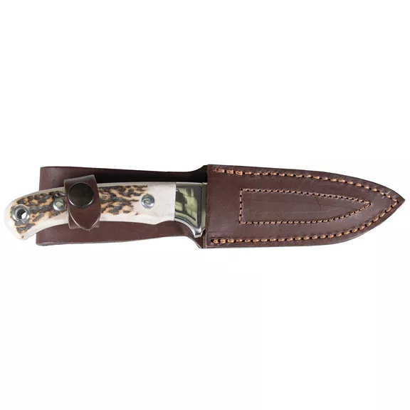 Nordforest Hunting ívelt kés, agancs markolattal