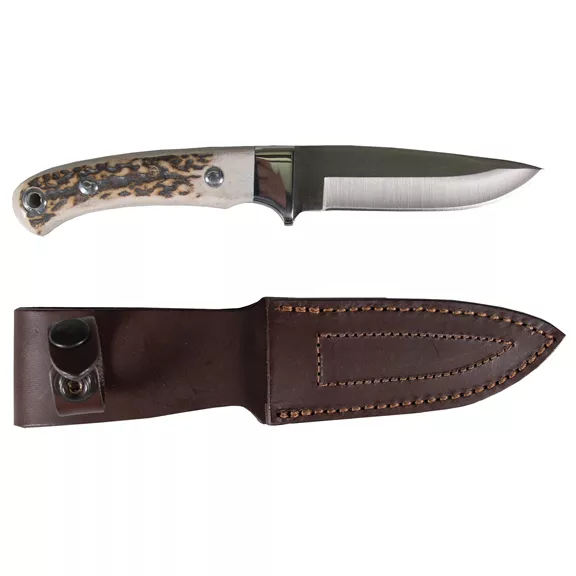 Nordforest Hunting ívelt kés, agancs markolattal