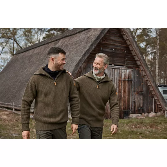 Nordforest Hunting Viborg magasnyakú férfi pulóver, barna, XS
