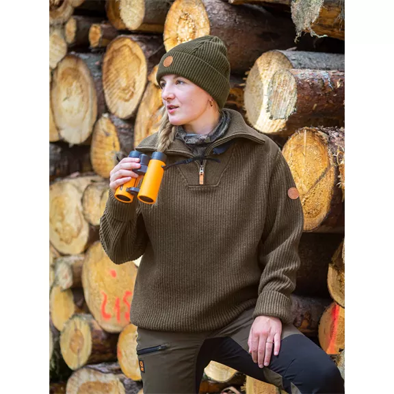 Nordforest Hunting Viborg magasnyakú férfi pulóver, barna, XXL