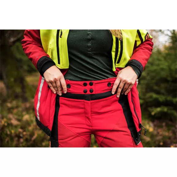 Nordforest Hunting női vadász védőnadrág, piros, XS