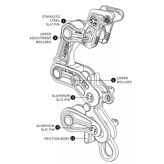 Notch  Rope Runner Pro alsó állító csavar