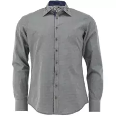 OS-Trachten Slim Fit hosszú ujjú ing, sötétzöld, 45/46