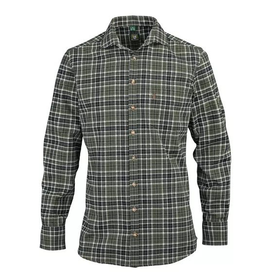 OS-Trachten férfi hosszú ujjú ing, Slim Fit, olajzöld, 41/42. OS-Trachten férfi hosszú ujjú ing, Slim Fit, olajzöld, 41/42.