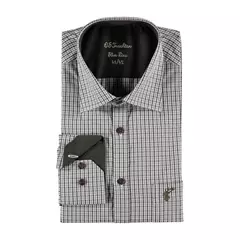 OS-Trachten hosszú ujjú férfi ing, Slim Fit, sötétzöld, 35/36