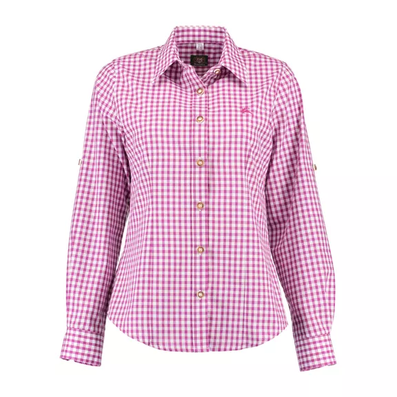 OS Trachten h.ujjú blúz, sötétpiros, 38 (pink)