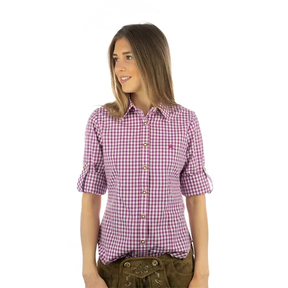 OS Trachten h.ujjú blúz, sötétpiros, 38 (pink)