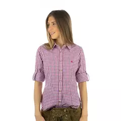 OS Trachten h.ujjú blúz, sötétpiros, 38 (pink)