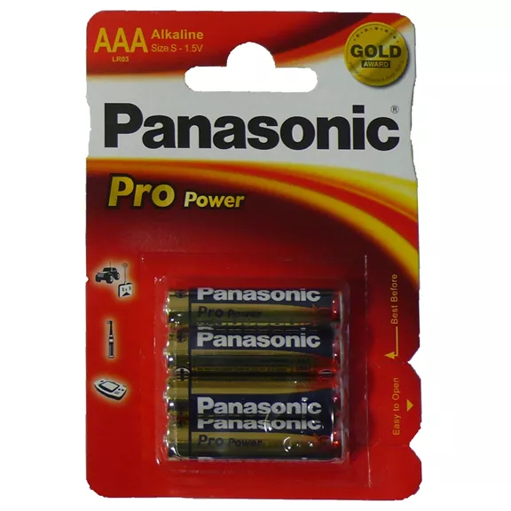 Panasonic Pro Power LR03 (AAA) elem 4 db/bliszter