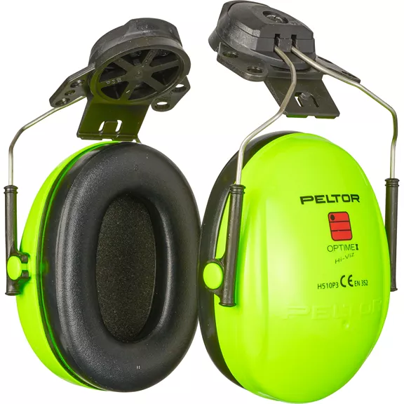 Peltor Optime I hallásvédő fültok sisakra H510P3e, neonzöld (HiViz)