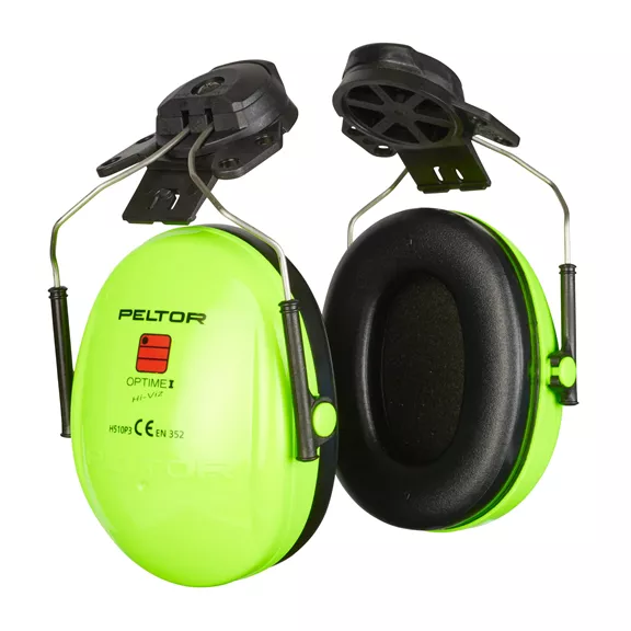 Peltor Optime I hallásvédő fültok sisakra H510P3e, neonzöld (HiViz)