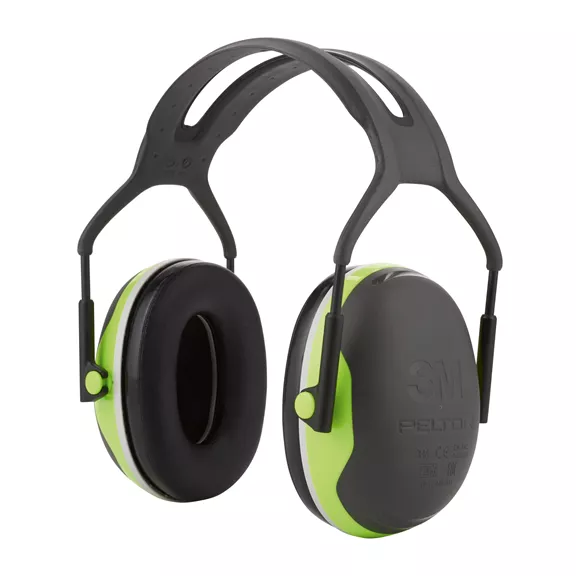 Peltor X4A hallásvédő fültok, SNR 33dB, neonzöld