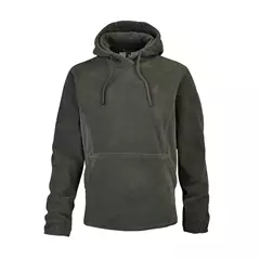Percussion kapucnis férfi fleece pulóver, zöld S