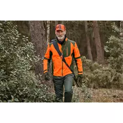 Percussion férfi softshell dzseki, zöld-narancs, XL