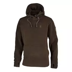 Percussion kapucnis férfi fleece pulóver, braun, 3XL