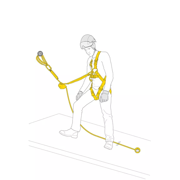 Petzl  Asap zuhanásgátló szett, 10 m. méret 1, derék 70 - 93 cm, 3375 g.