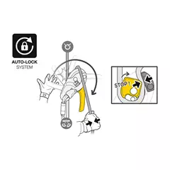 Petzl ID S ereszkedő és biztosító eszköz, 10 - 11,5 mm.