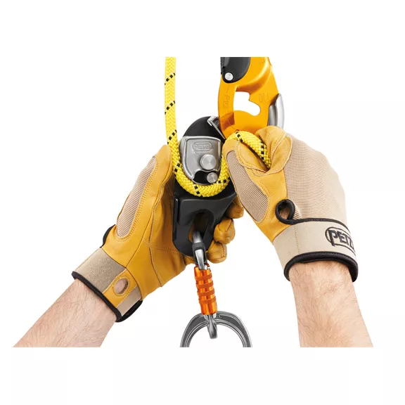 Petzl RIG, önfékező ereszkedőeszköz, sárga