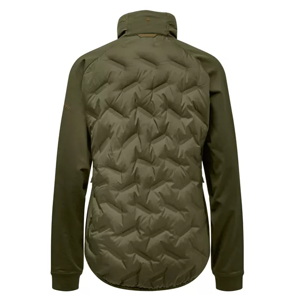 Pinewood Abisko Insulation Hybrid női kabát, Olive Green, XXL