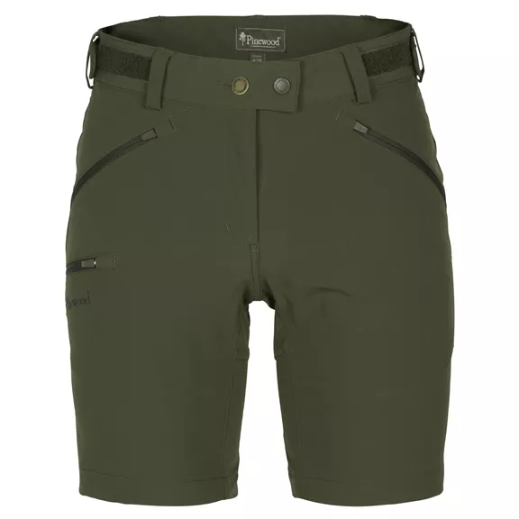 Pinewood Abisko Light Stretch női rövidnadrág, Moss Green, 42