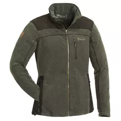 Pinewood Diana Exclusive Női Fleece Kabát, Olíva melanzs / Szarvasbarna, XL Pinewood Diana Exclusive Női Fleece Kabát, Olíva melanzs / Szarvasbarna, XL