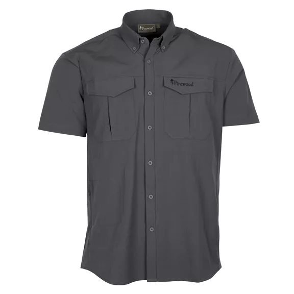 Pinewood Everyday Travel férfi rövid ujjú ing, Ash Grey, S