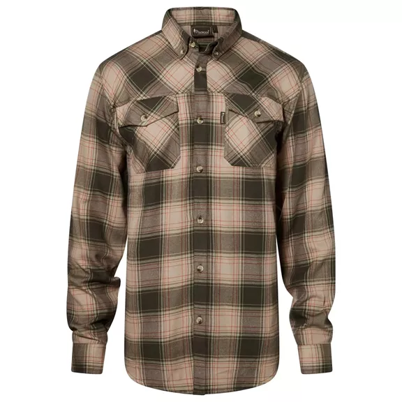 Pinewood Finnveden Forest férfi flanel ing – olívazöld/sötétzöld, 3XL