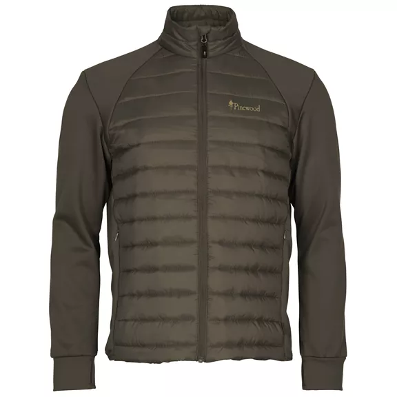 Pinewood Finnveden Hybrid férfi power fleece, Dusty Brown, XXL