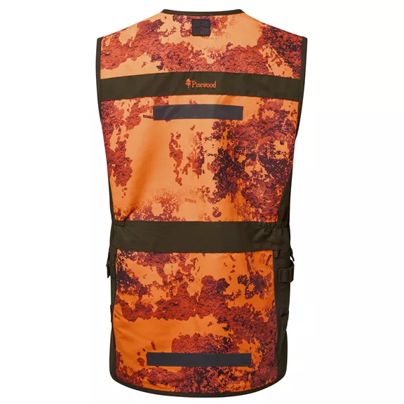 Pinewood Furudal Hunt Pro 2.0 Camou férfi mellény, Strata Blaze/Moss Gr, 4XL