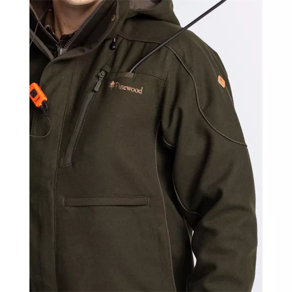 Pinewood Furudal Hunters Wool férfi kabát, Moss Green, M