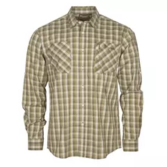 Pinewood Glenn hosszú ujjú férfi ing, Green/Olive, M