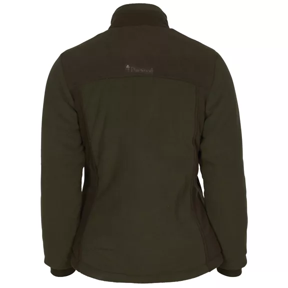 Pinewood Harriette Padded női fleece kabát, Green/Suede Brown, XS