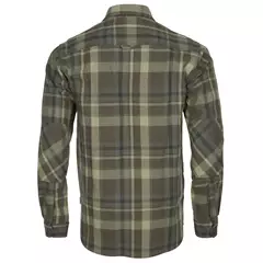 Pinewood Lappland Rough Flannel férfi hosszú ujjú ing, Green/Brown, M