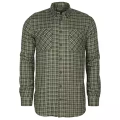 Pinewood Lappland Wool férfi hosszú ujjú ing, Mossgreen/L.Khaki, S