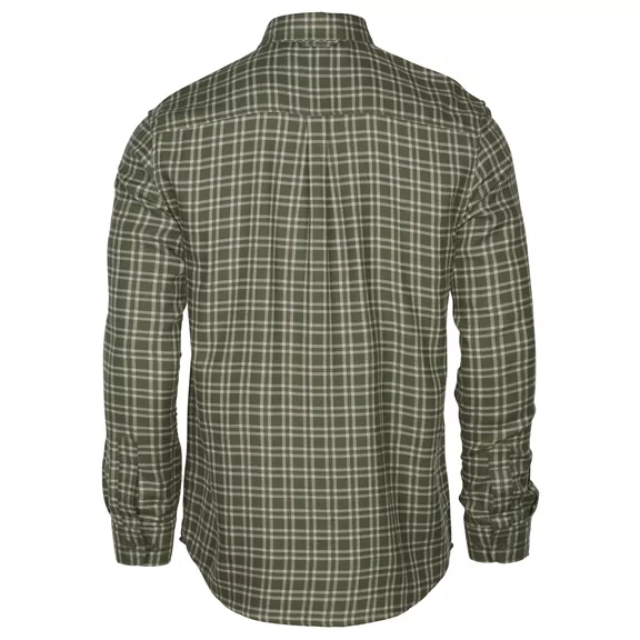 Pinewood Lappland Wool férfi hosszú ujjú ing, Mossgreen/L.Khaki, XXL