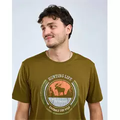 Pinewood Moose férfi póló – olívazöld (Hunting Olive), L