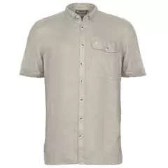 Pinewood Naturesafe Linen rövid ujjú férfi ing, Linen Beige, M
