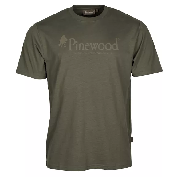 Pinewood Outdoor Life férfi póló, Dark Green, S