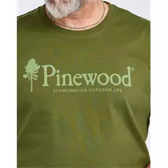 Pinewood Outdoor Life férfi póló, Pine Green, XXL
