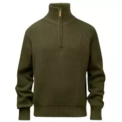 Pinewood Philip Knitted férfi pulóver, Olive green, M
